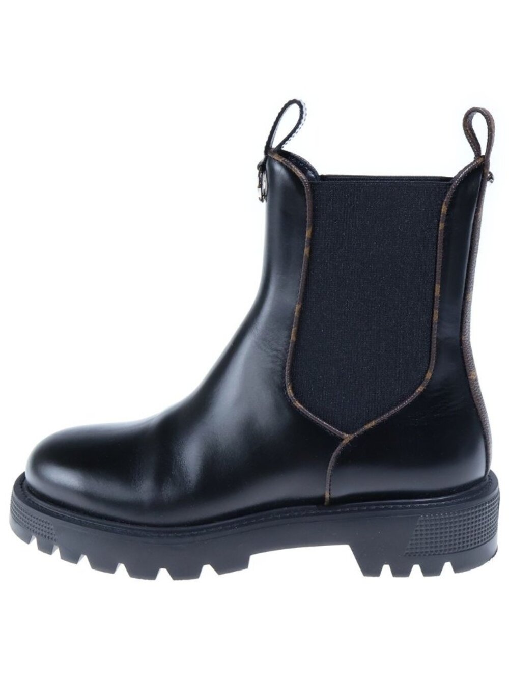 Louis Vuitton District Chelsea Ankle Boots Black Leather